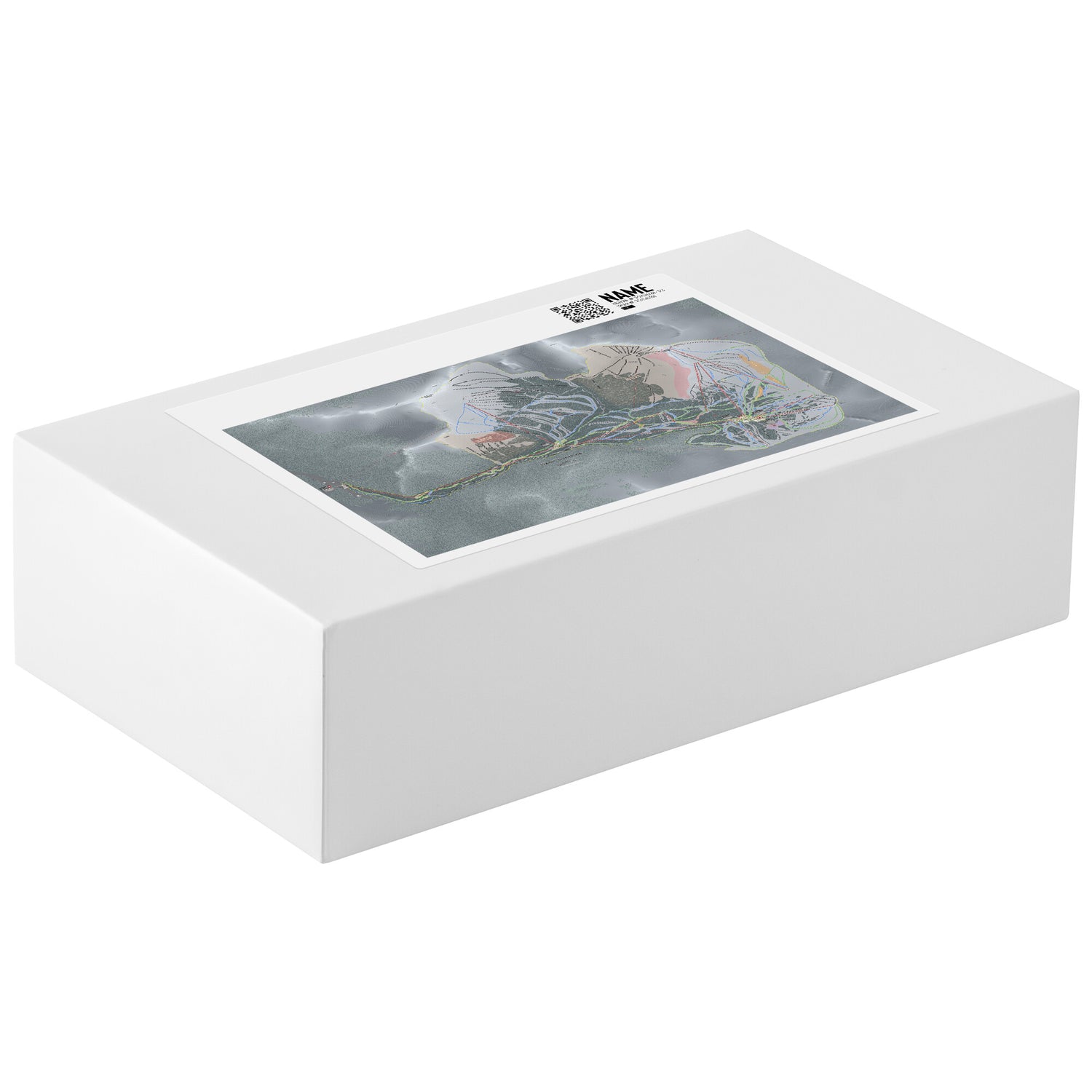 Banff Sunshine, Alberta Ski Resort Map Printed Puzzle