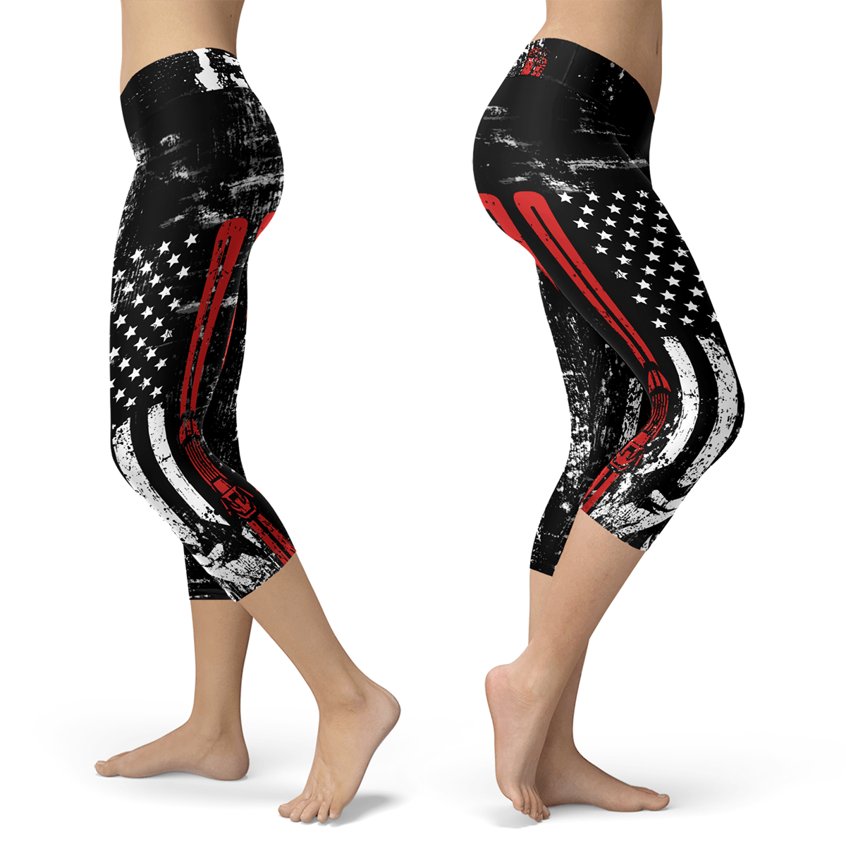 USA Ski Flag Capris - Powderaddicts