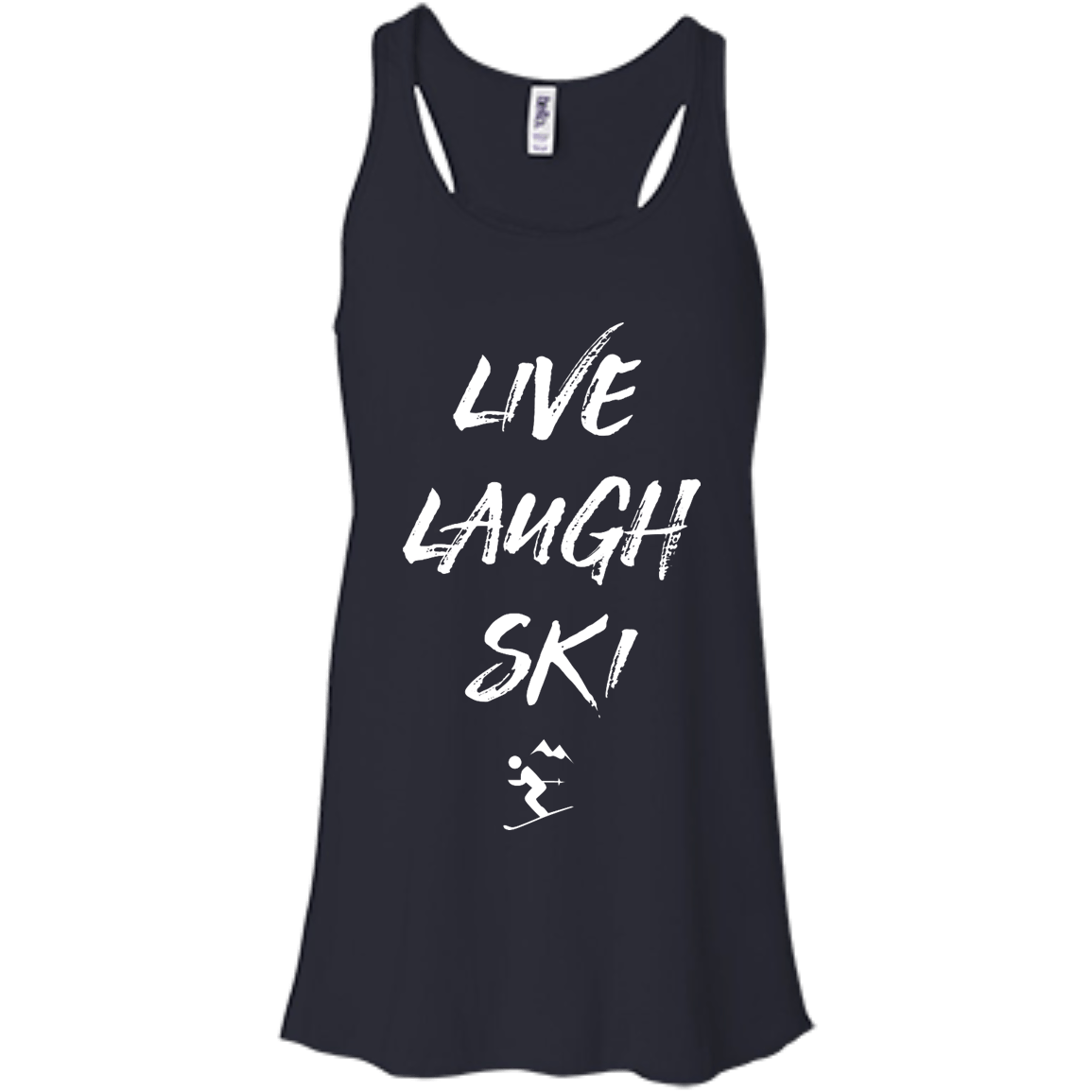 Live Laugh Ski Tank Tops - Powderaddicts