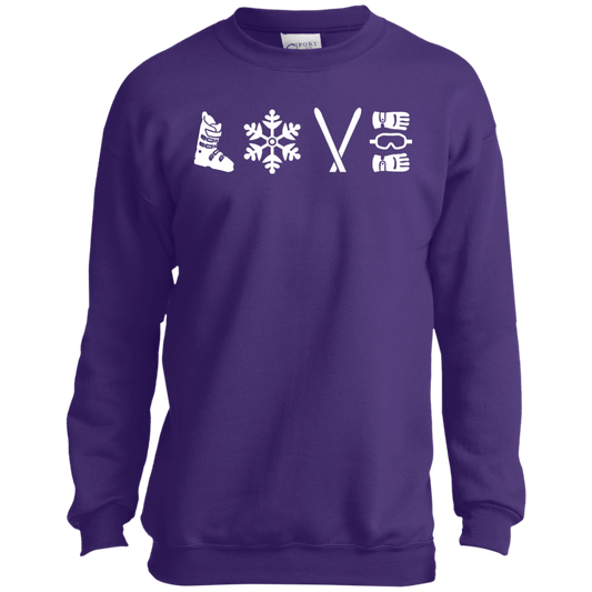 Love Ski Youth Hoodies - Powderaddicts