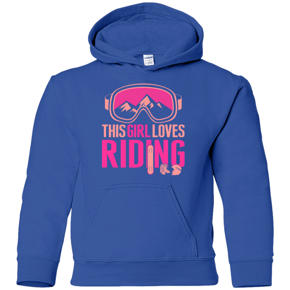 This Girl Loves Riding Youth Hoodies - Powderaddicts