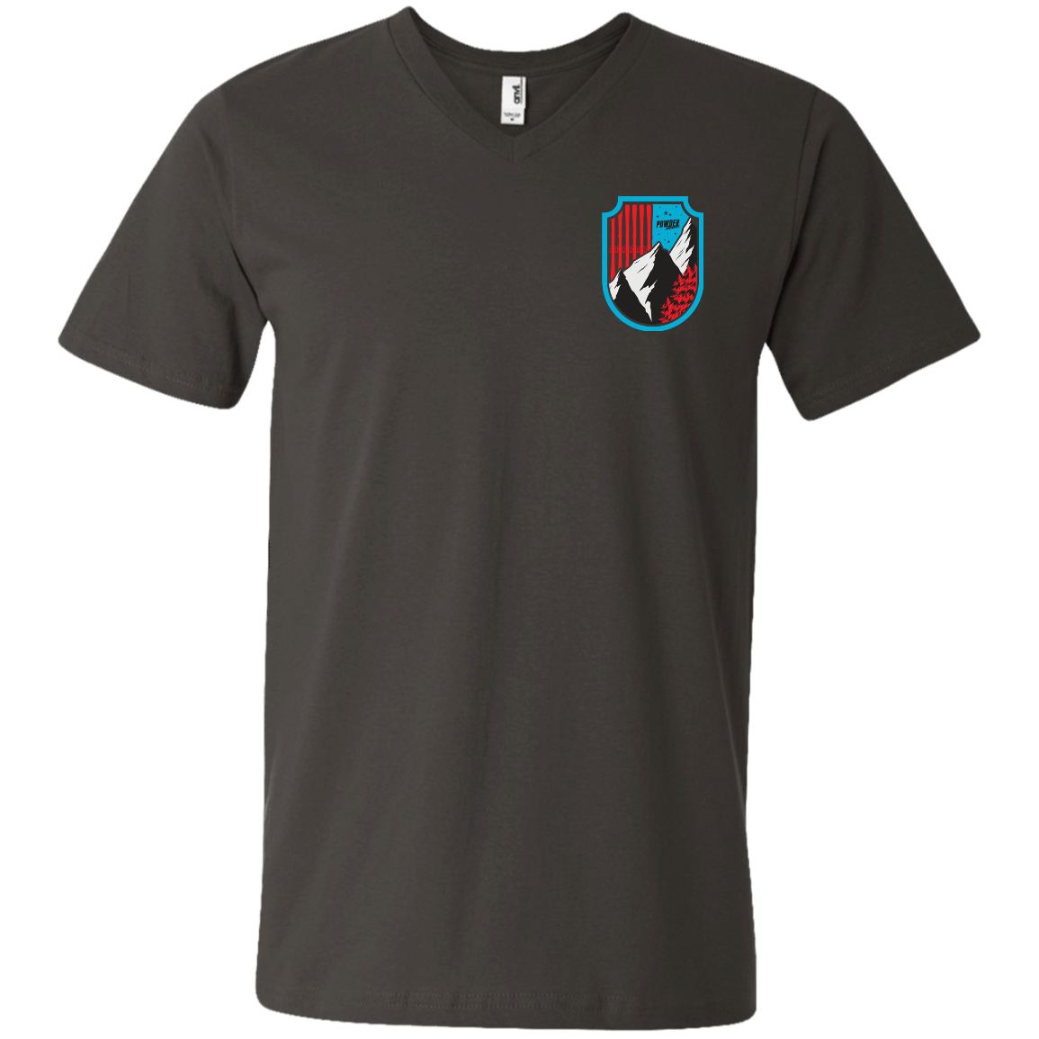 Ski Flag Men's Tees and V-Neck - Powderaddicts