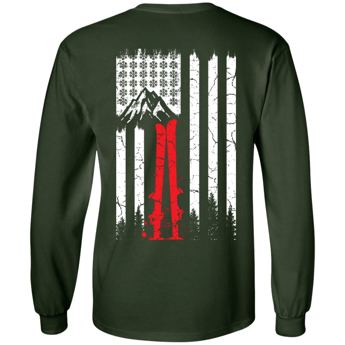 Snowflakes N Stripes Long Sleeves - Powderaddicts