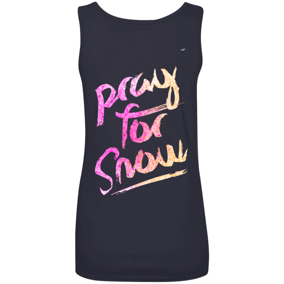 Pray For Snow 100% Ringspun Cotton Tank Top - Powderaddicts