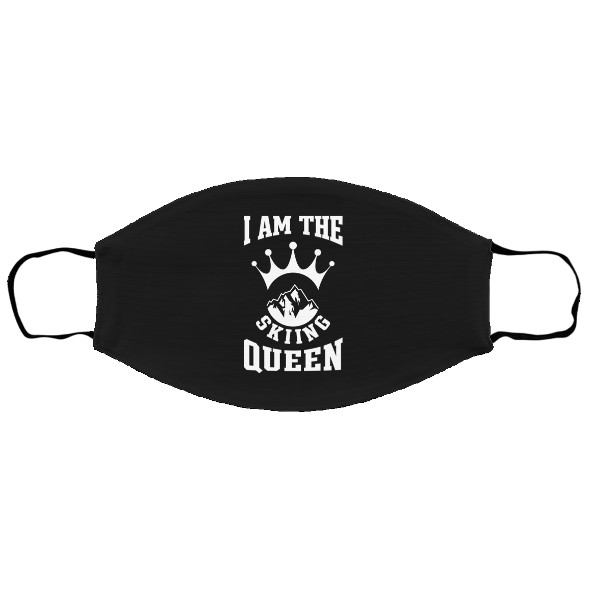 I Am The Skiing Queen Youth Face Mask - Powderaddicts