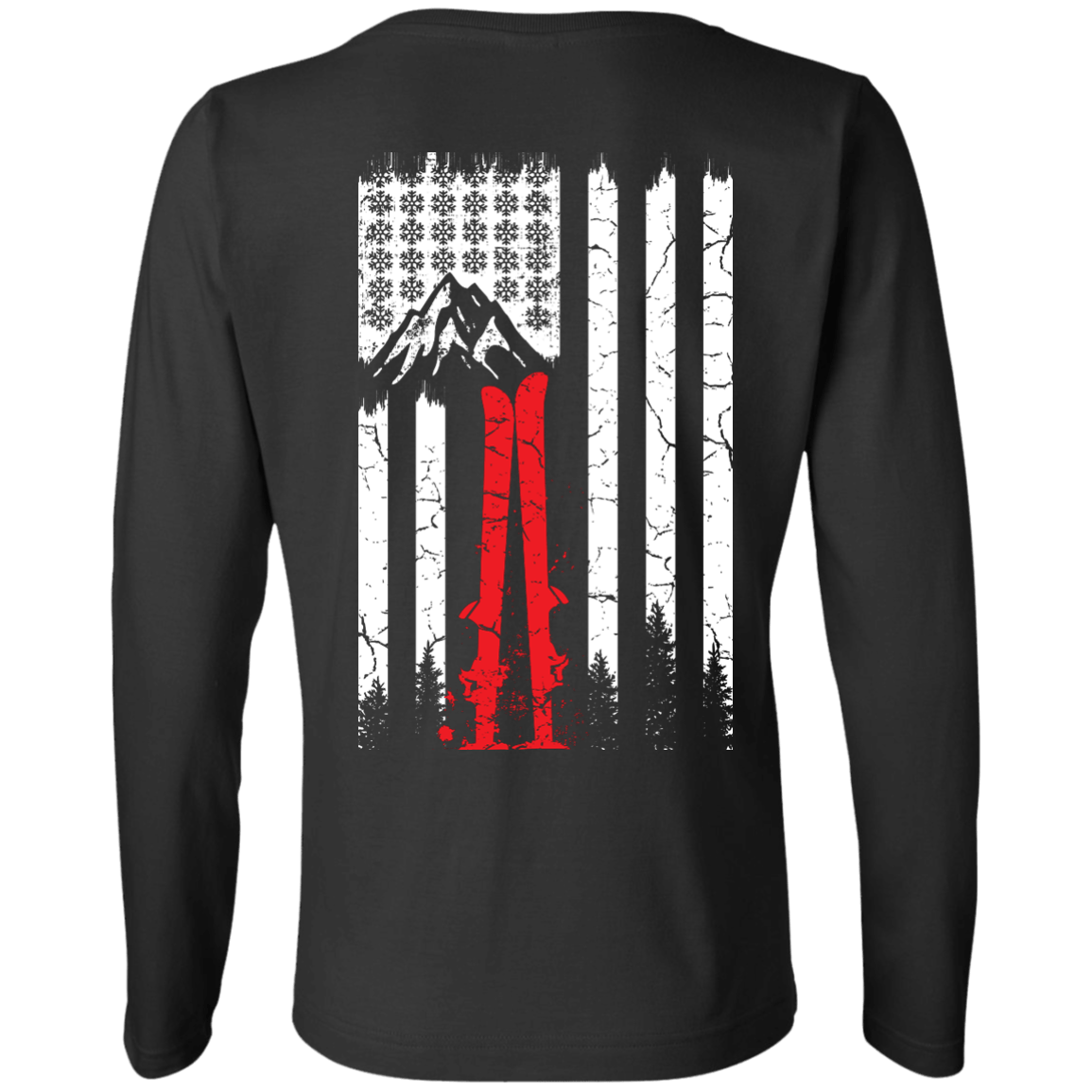 Snowflakes N Stripes Long Sleeves - Powderaddicts