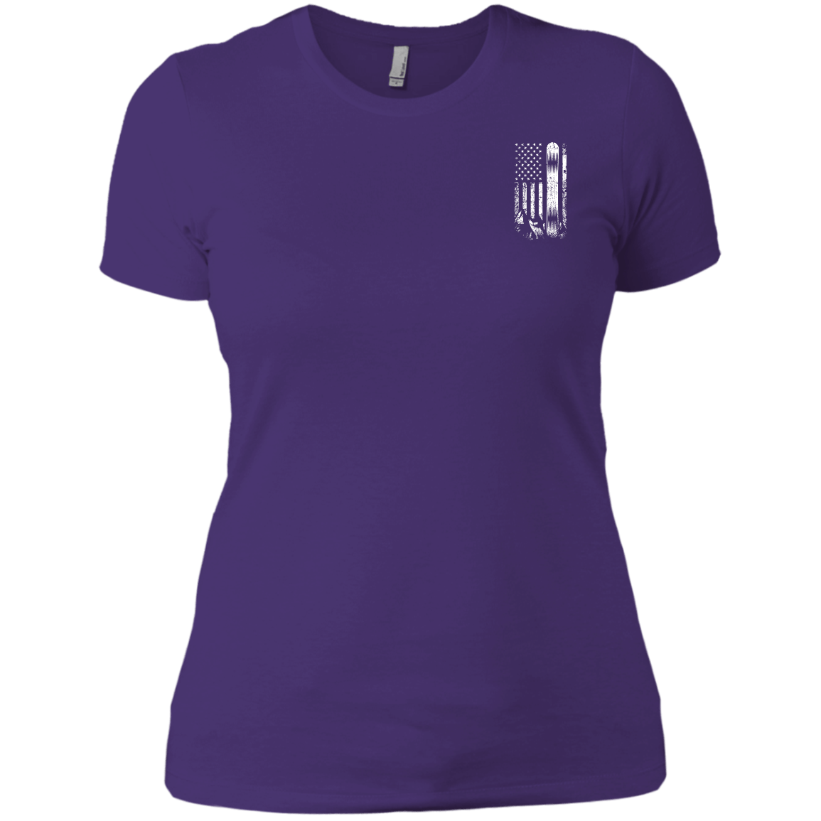 USA Snowboard Flag Ladies Tees - Powderaddicts
