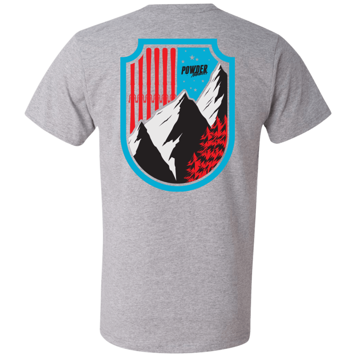 Ski Flag Men's Tees and V-Neck - Powderaddicts