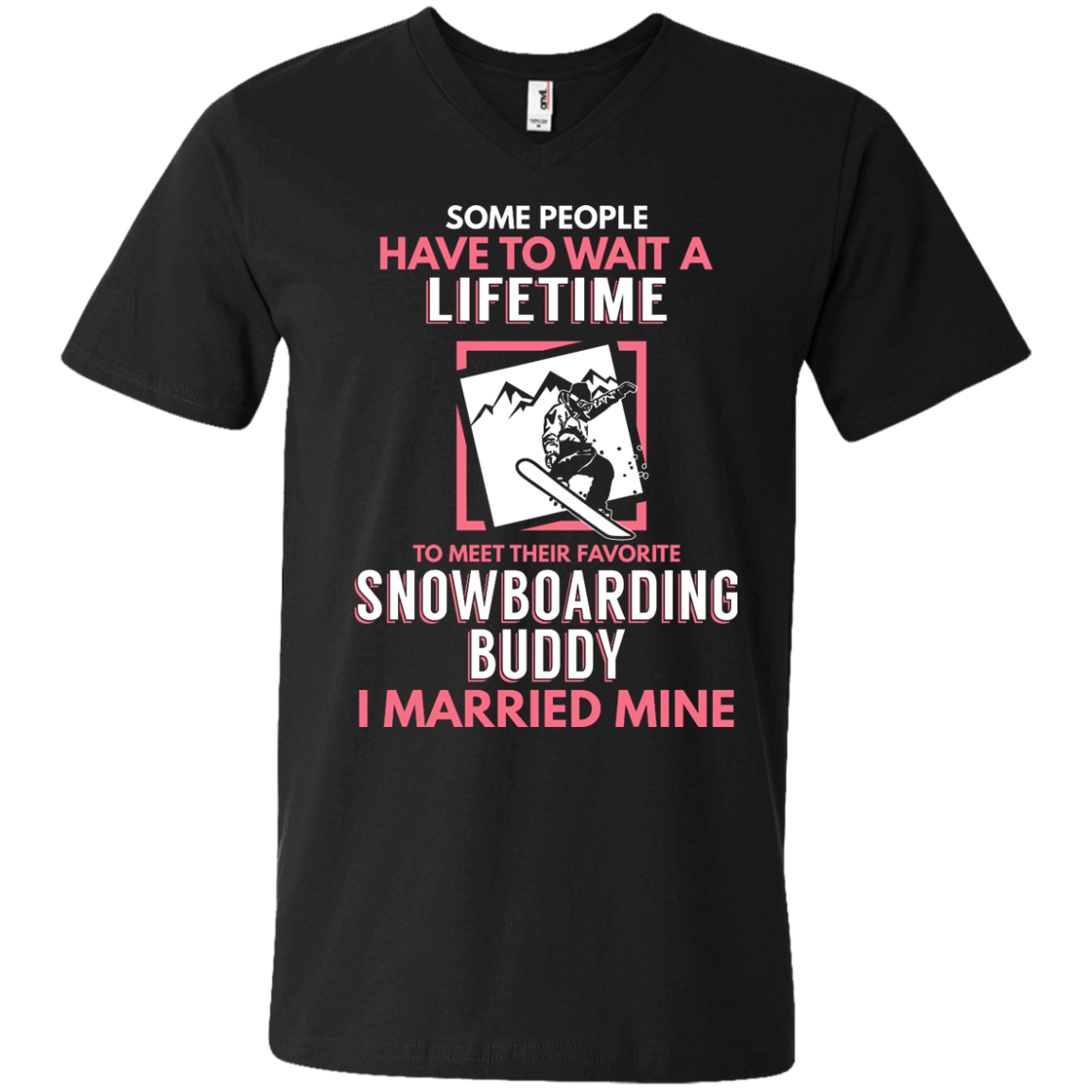 Snowboarding Mom Buddy - I Married Mine Tees - Powderaddicts