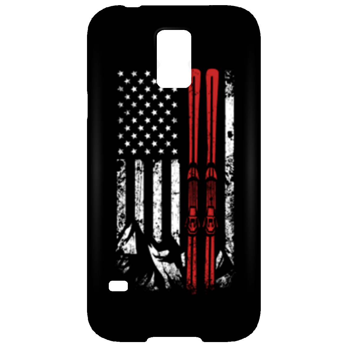 USA Ski Flag Phone Cases - Powderaddicts