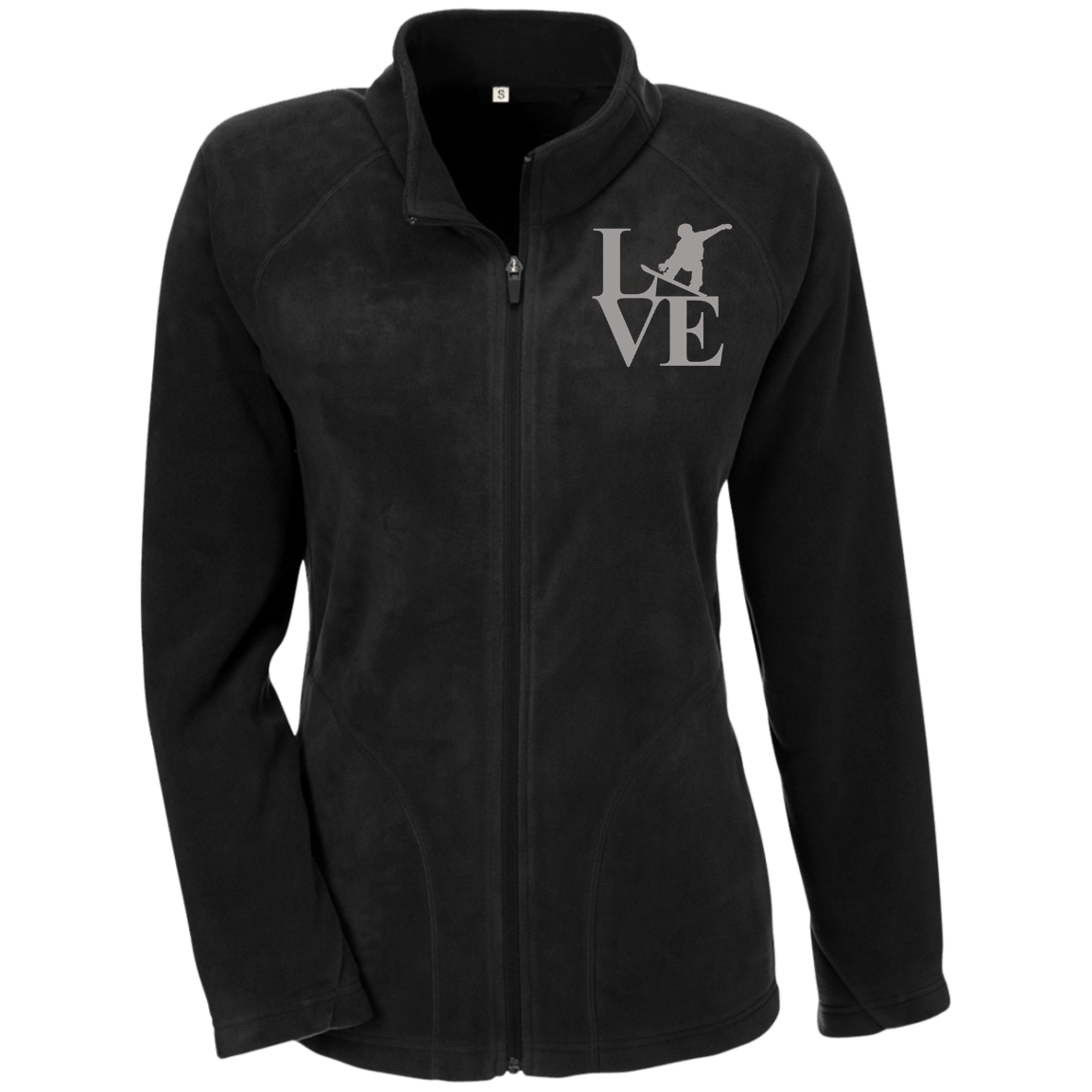 Gray LOVE Snowboard Ladies' Microfleece - Powderaddicts