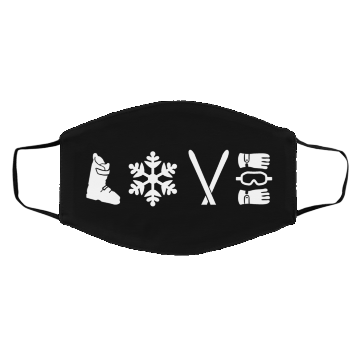 LOVE Ski Adult Face Mask - Powderaddicts