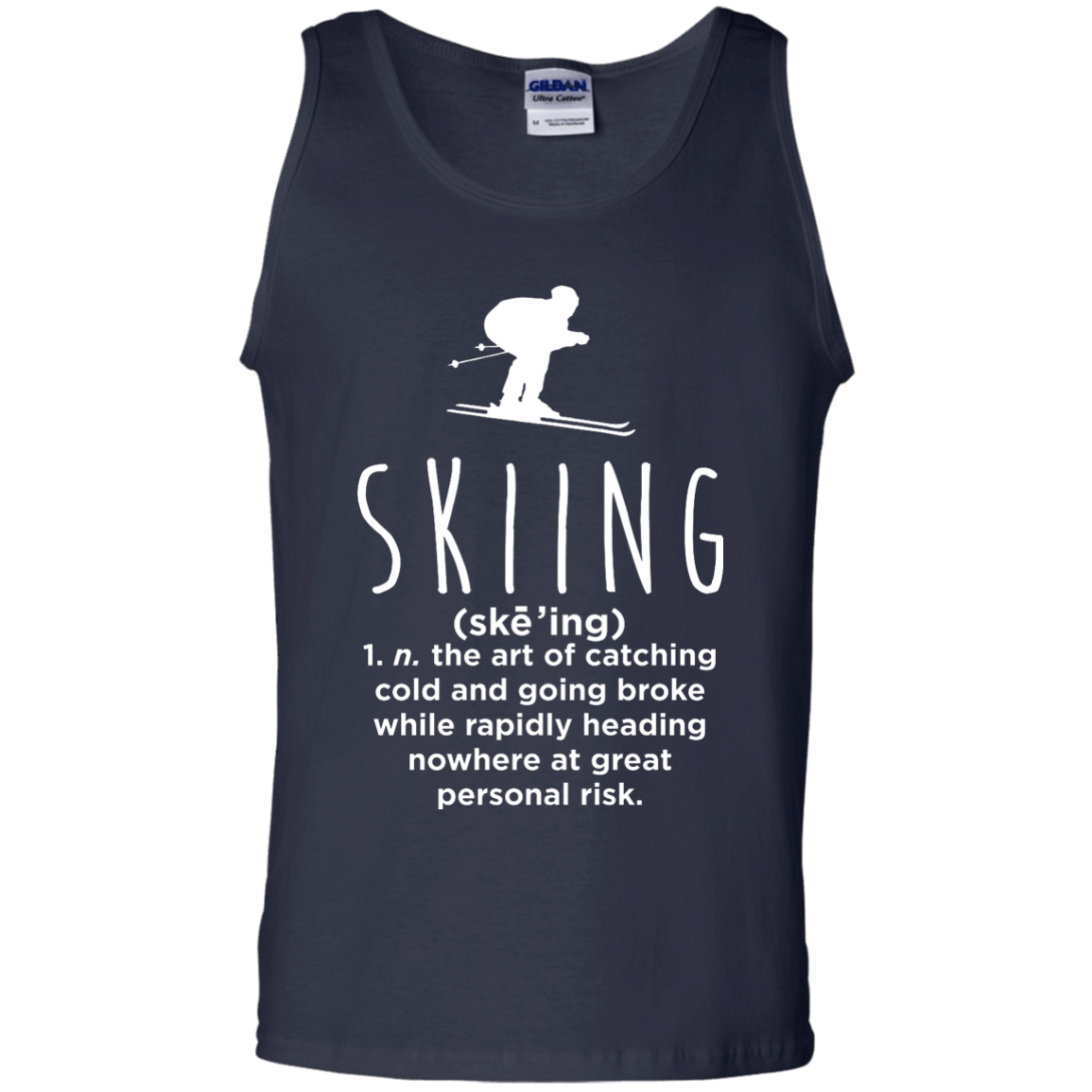 Skiing Definition Tank Tops - Powderaddicts