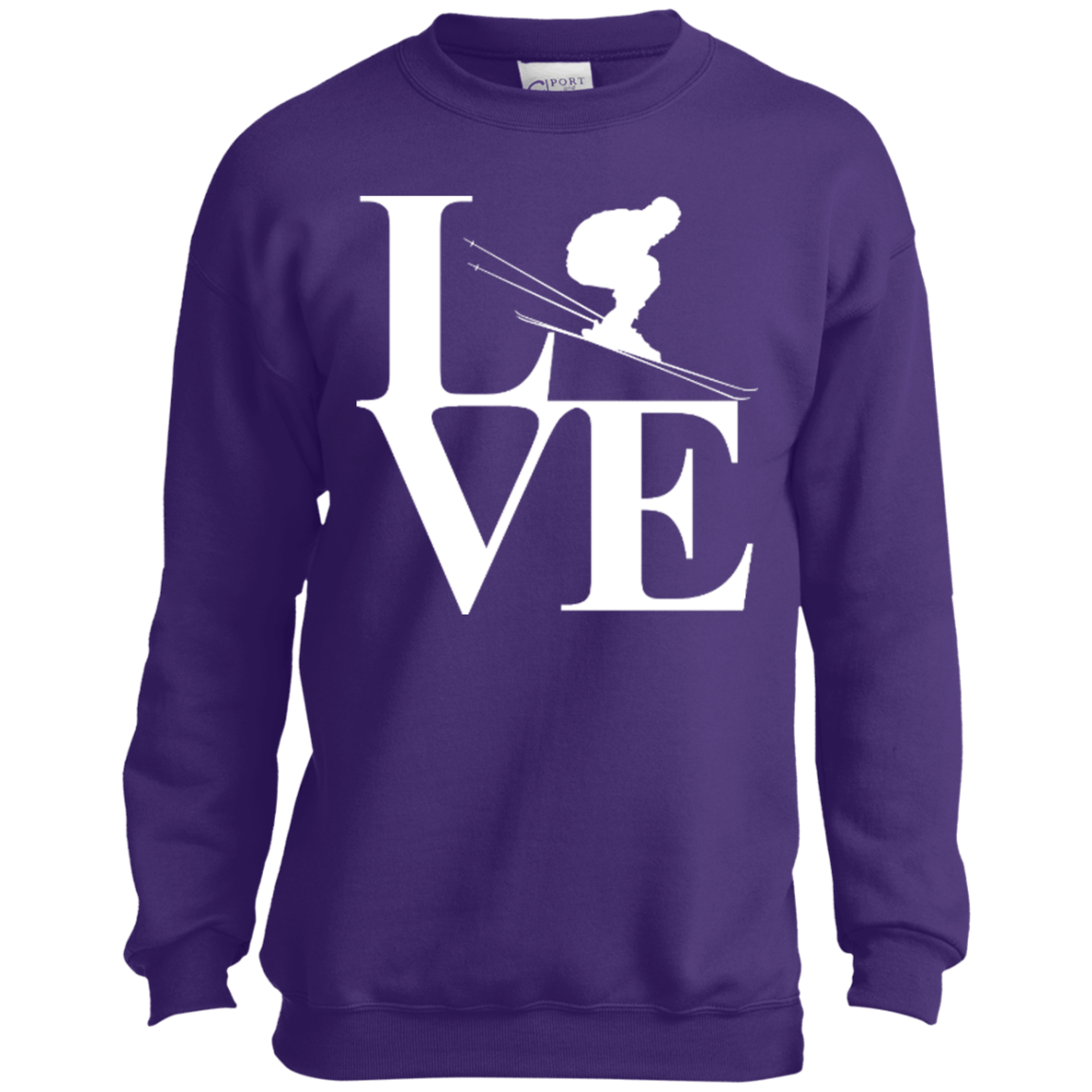 Love Skiing Youth Long Sleeves - Powderaddicts