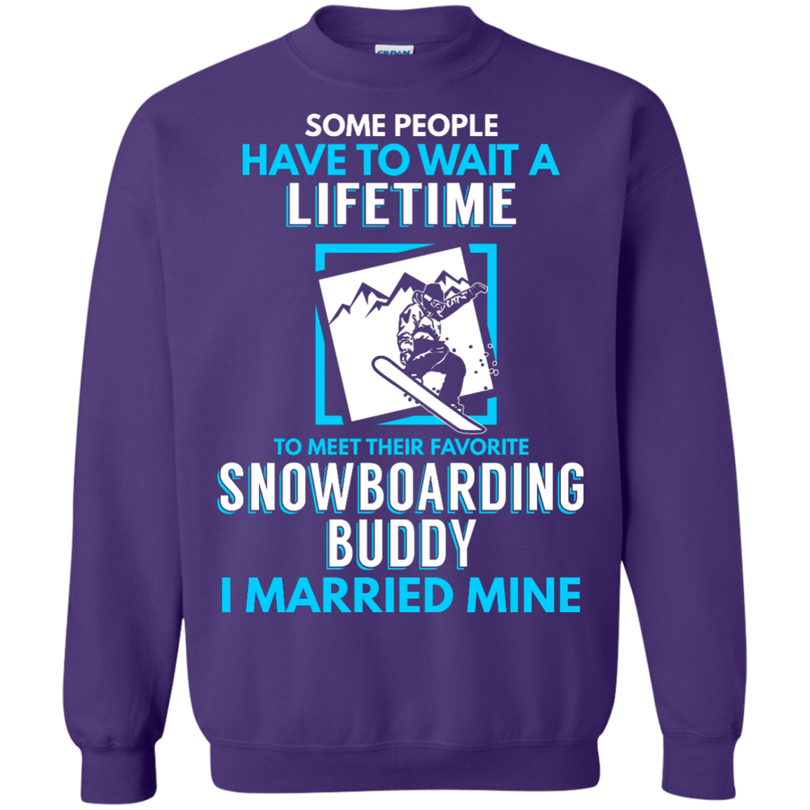 Snowboard Dad Buddy - I Married Mine Long Sleeves - Powderaddicts