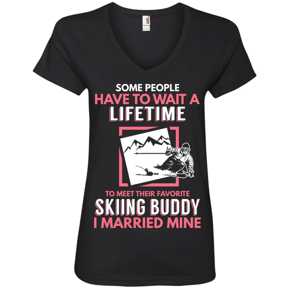 Skiing Mom Buddy - I Married Mine Tees - Powderaddicts