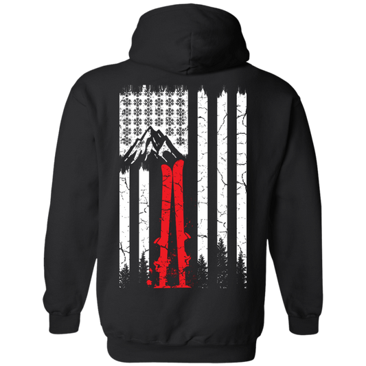 Snowflakes N Stripes Hoodies - Powderaddicts