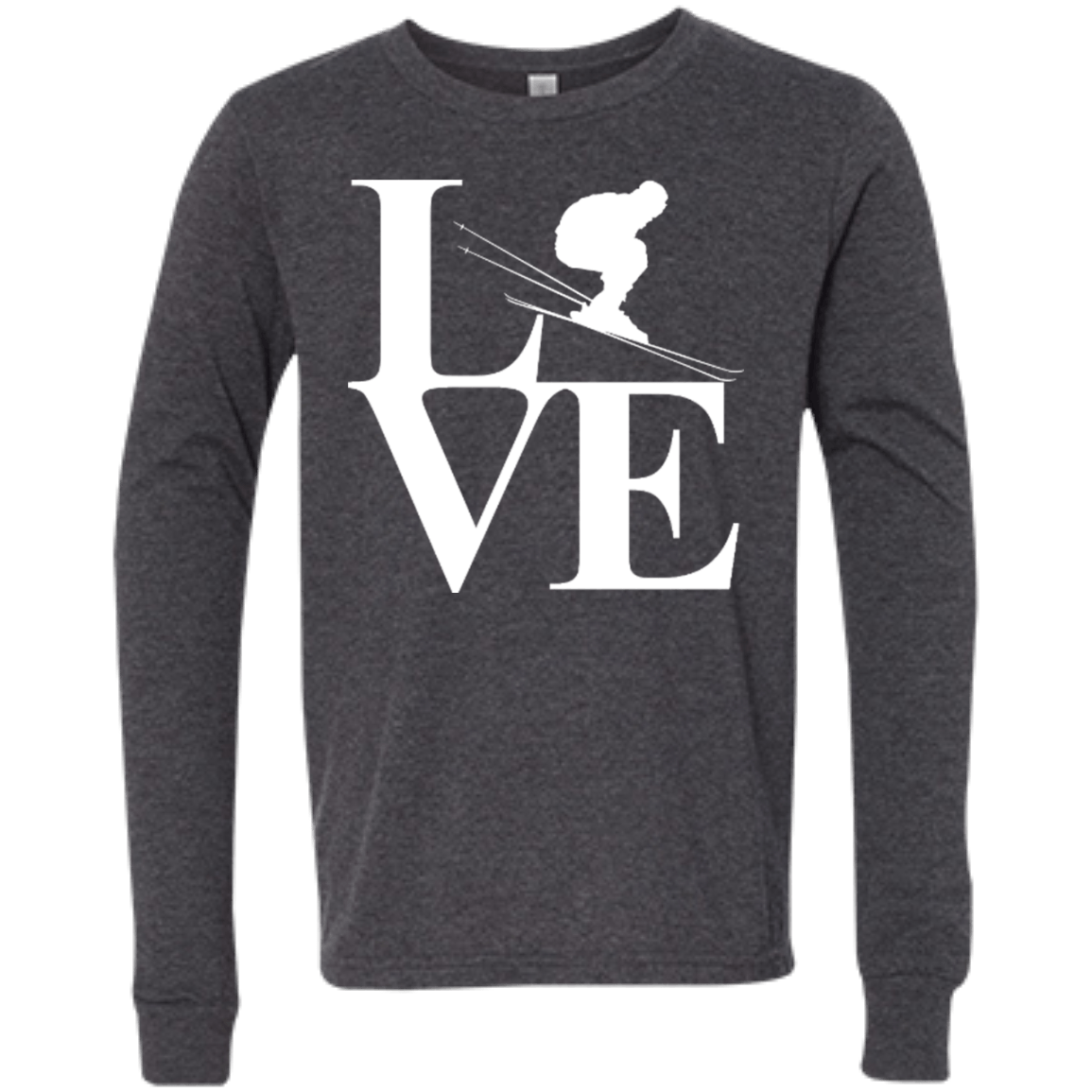 Love Skiing Youth Long Sleeves - Powderaddicts