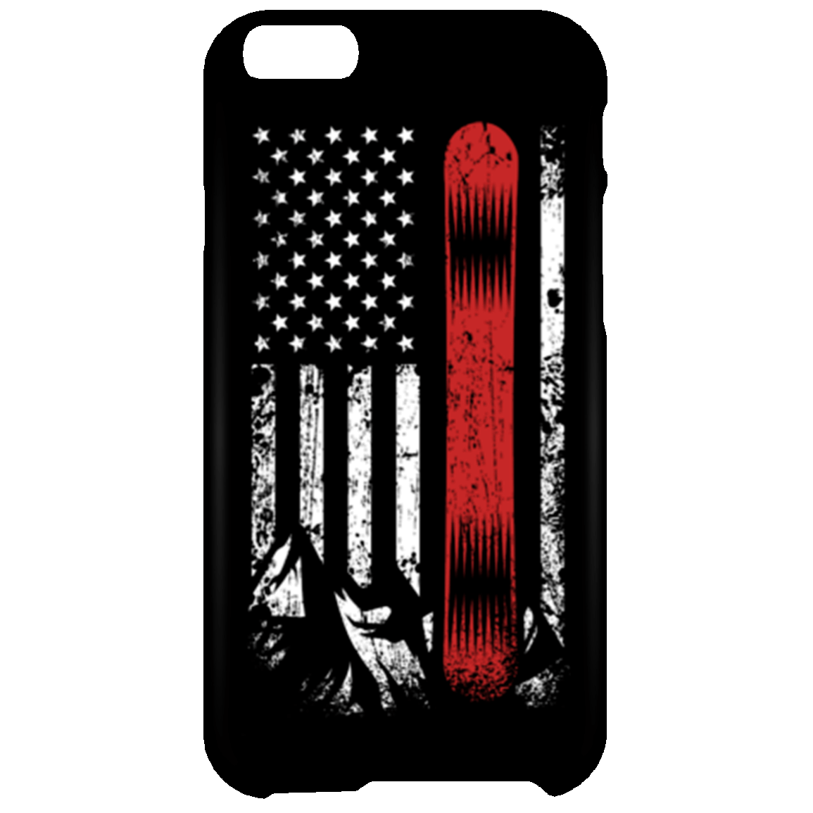 USA Snowboard Flag Phone Cases - Powderaddicts