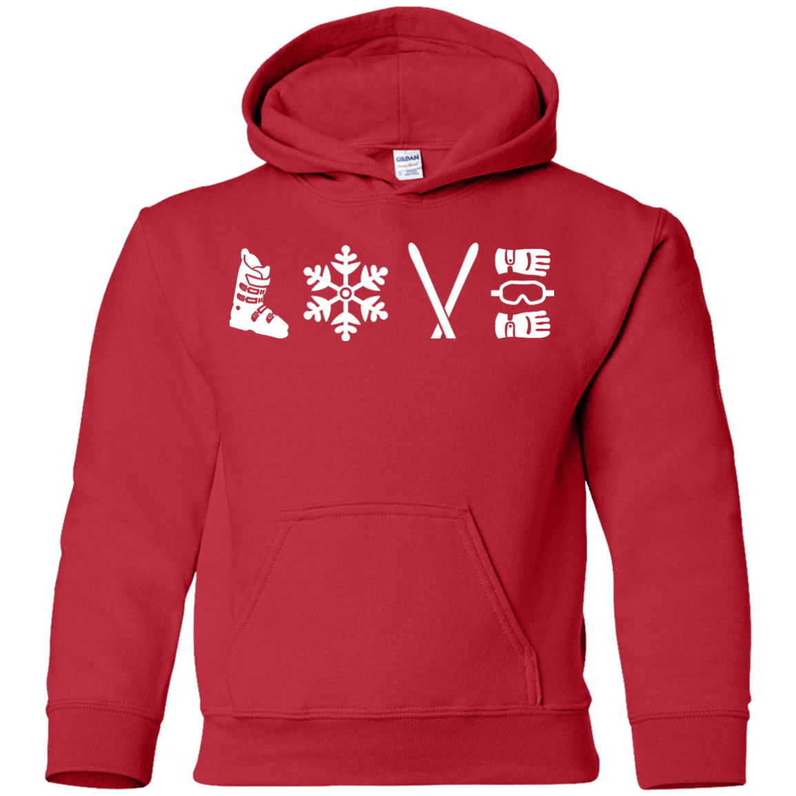 Love Ski Youth Hoodies - Powderaddicts