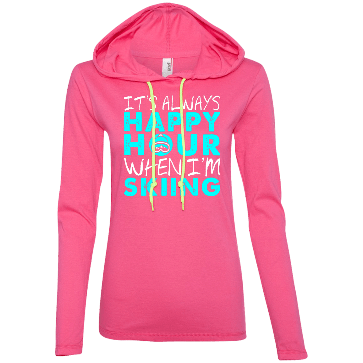 It's Always Happy Hour When I'm Skiing Hoodies - Powderaddicts