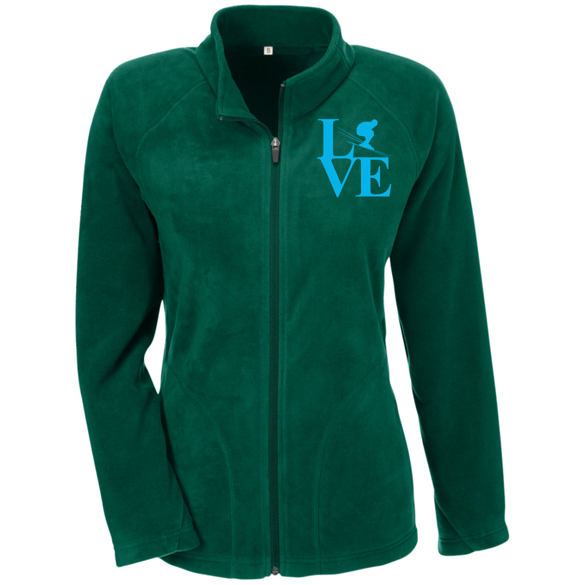 Love Ski Blue Ladies' Microfleece - Powderaddicts