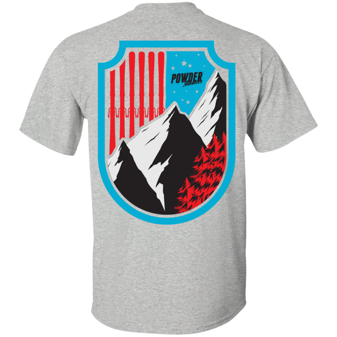 Ski Flag Men's Tees and V-Neck - Powderaddicts