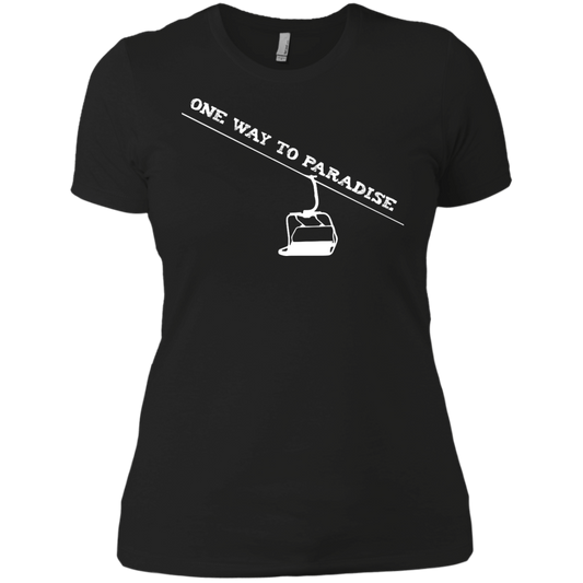 One Way To Paradise Ladies Tees and V-Neck - Powderaddicts