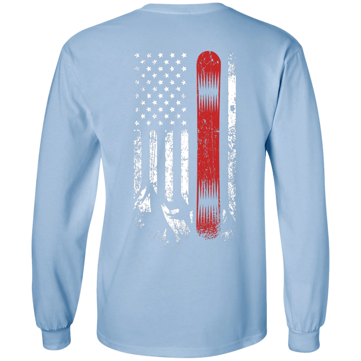 USA Snowboard Flag Long Sleeves - Powderaddicts