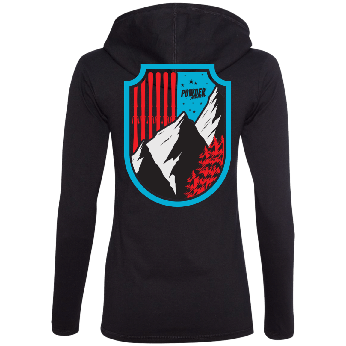Ski Flag Hoodies - Powderaddicts