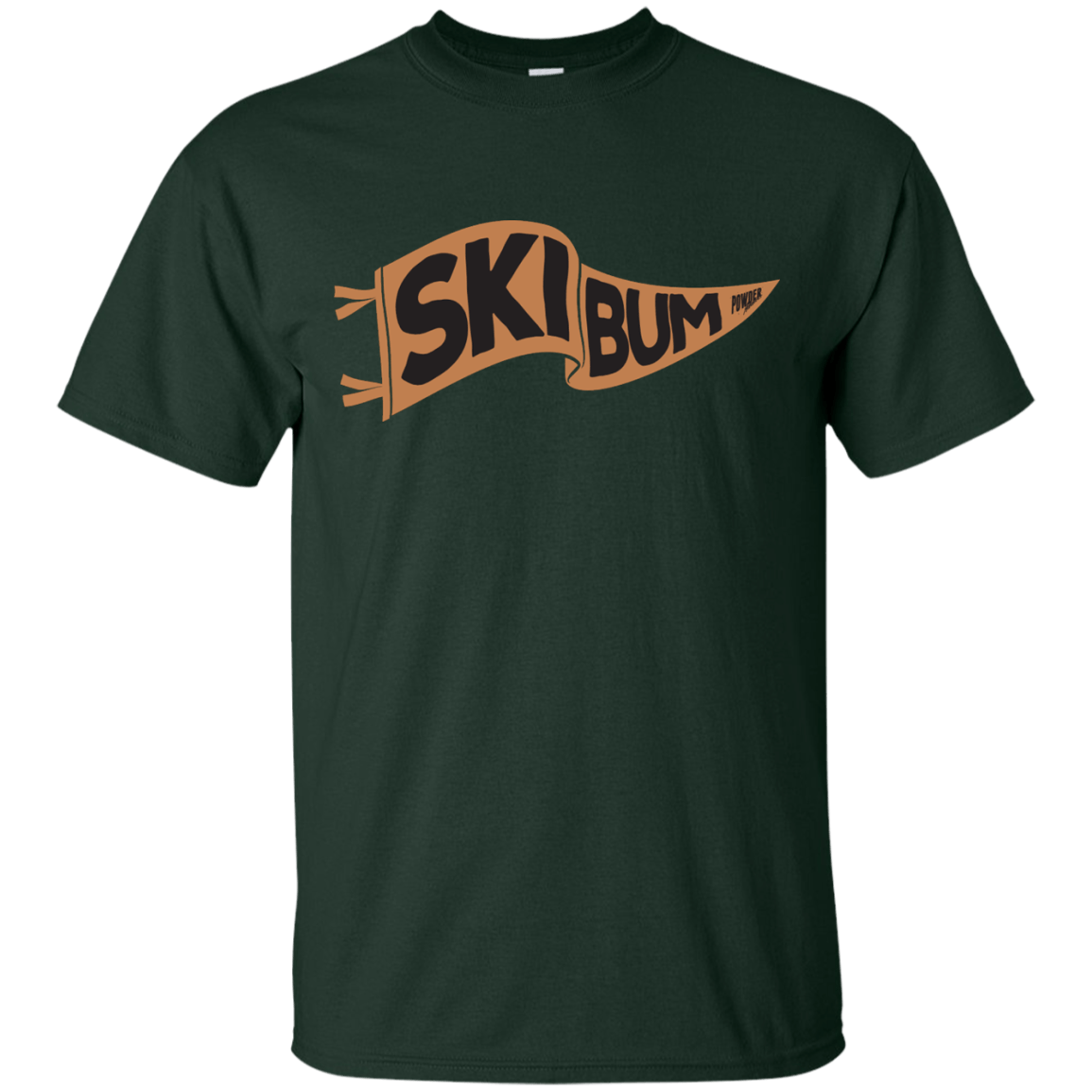 Ski Bum Men's Tees and V-Neck - Powderaddicts