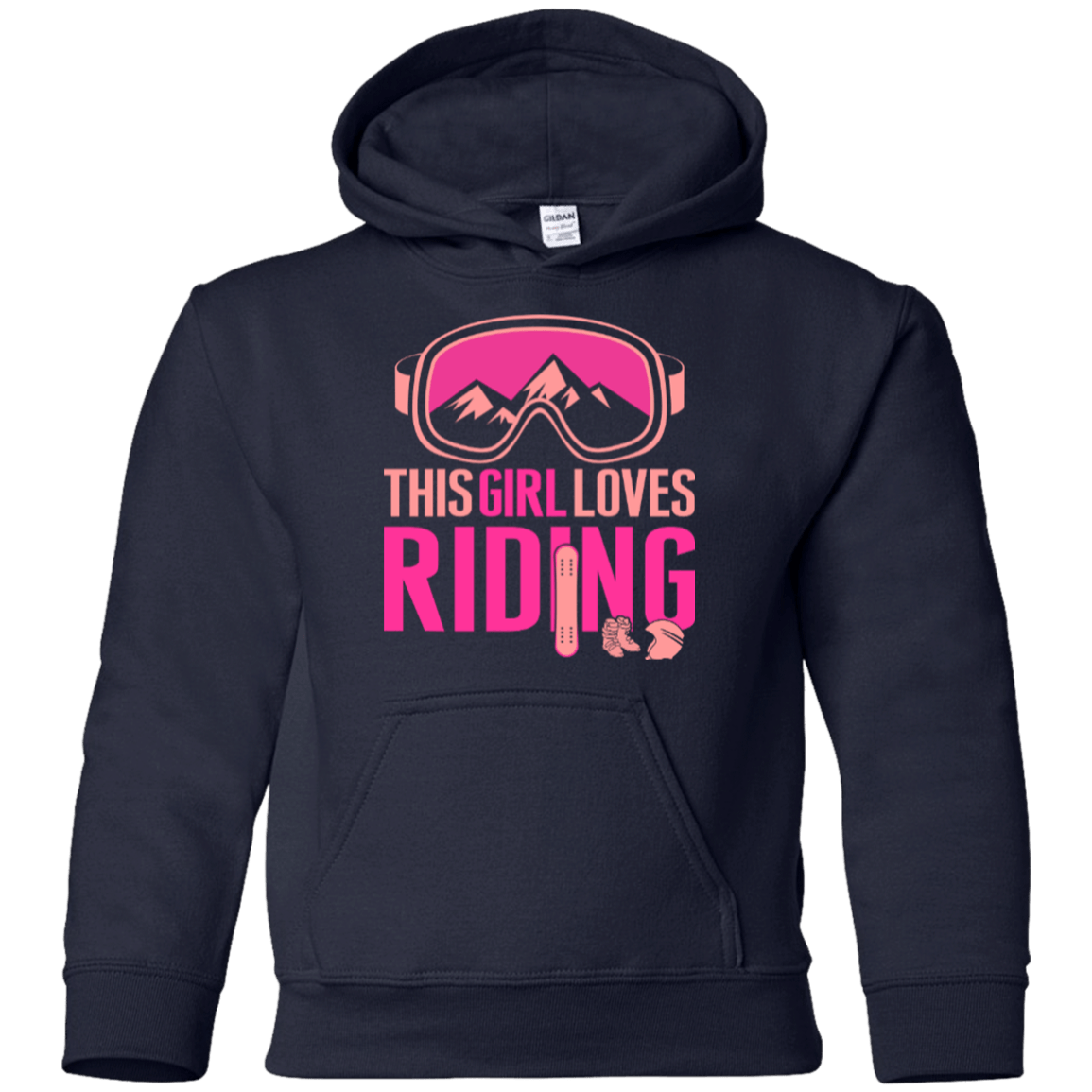 This Girl Loves Riding Youth Hoodies - Powderaddicts