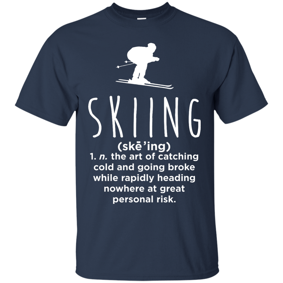 Skiing Definition Tees - Powderaddicts