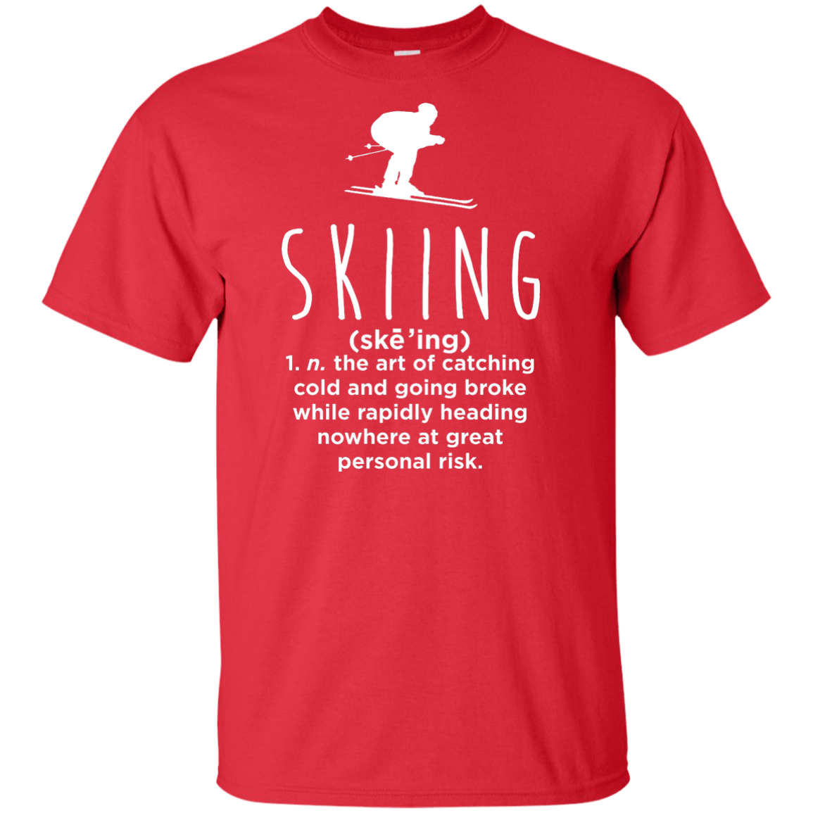 Skiing Definition Tees - Powderaddicts