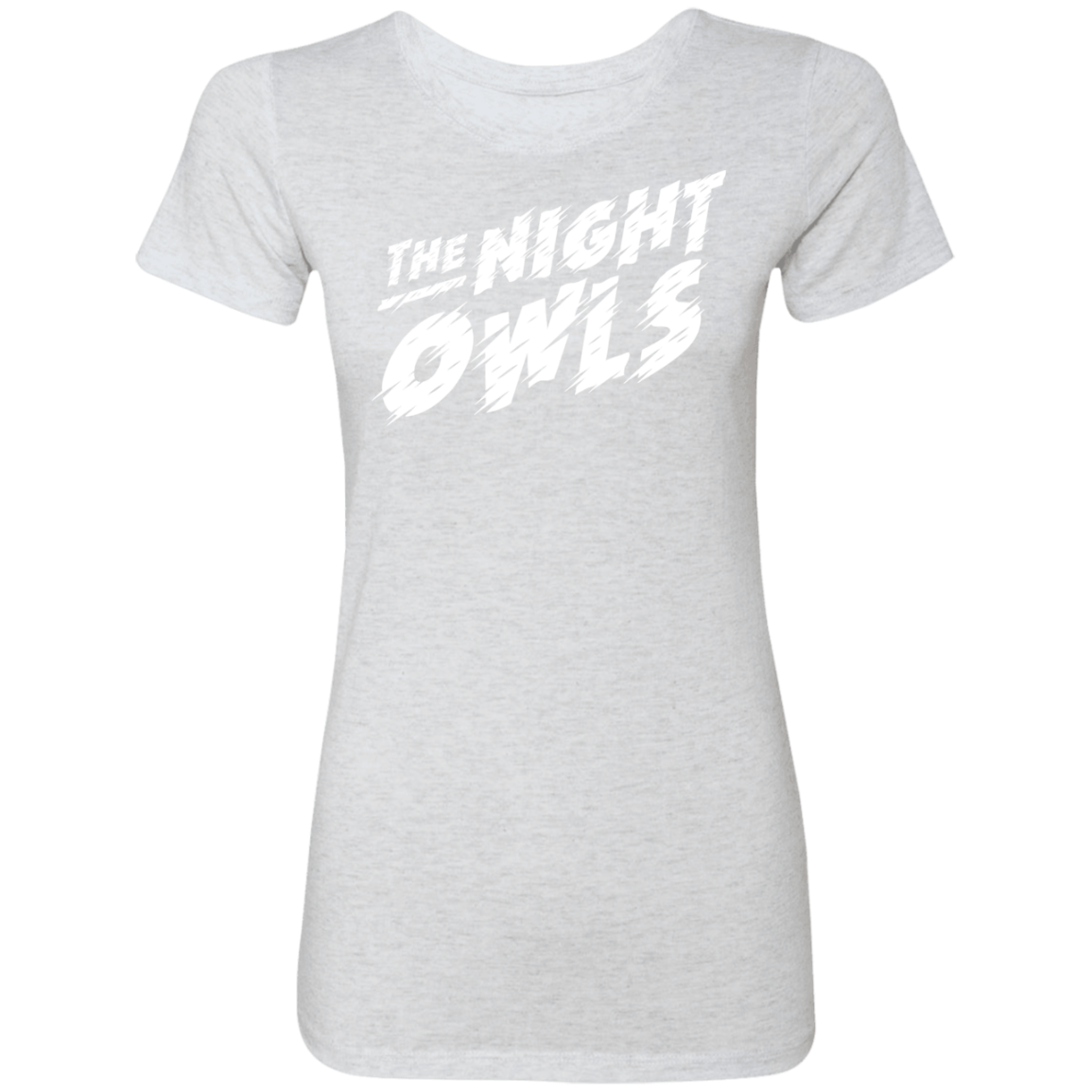 TheNightOwls_White NL6710 Ladies' Triblend T-Shirt - Powderaddicts