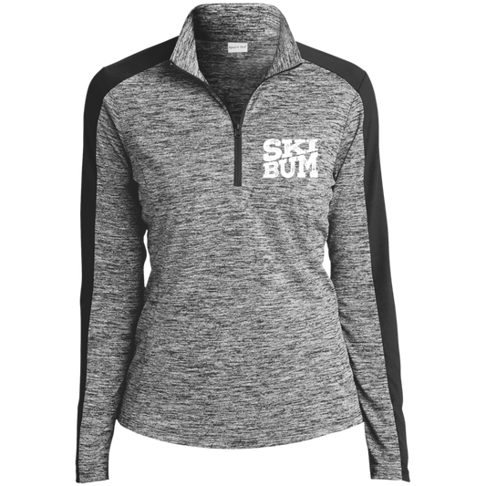Ski Bum Electric Heather Colorblock 1/4-Zip Pullover - Powderaddicts