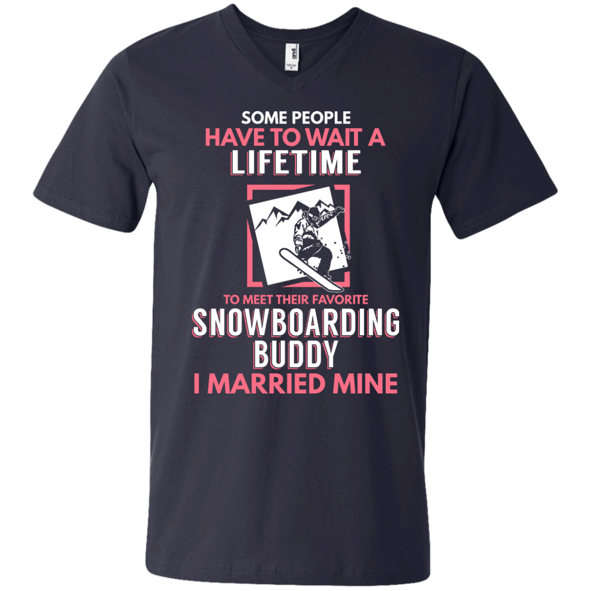 Snowboarding Mom Buddy - I Married Mine Tees - Powderaddicts