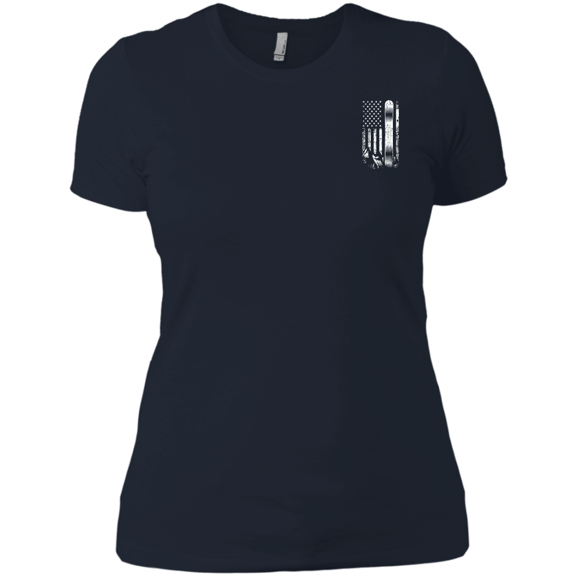 USA Snowboard Flag Ladies Tees - Powderaddicts