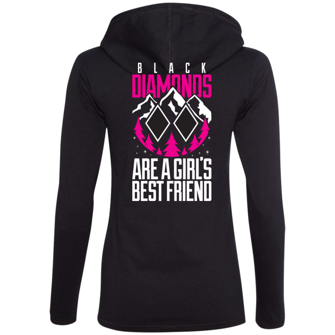 Black Diamonds Are Girl's Bestfriend V2 - Hoodies - Powderaddicts