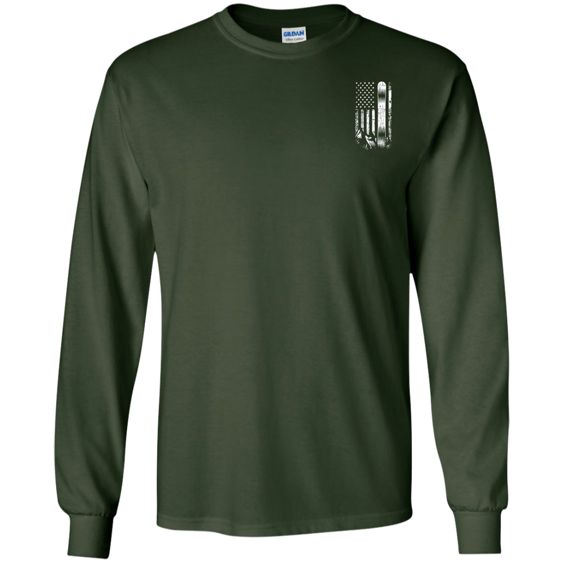 USA Snowboard Flag Long Sleeves - Powderaddicts