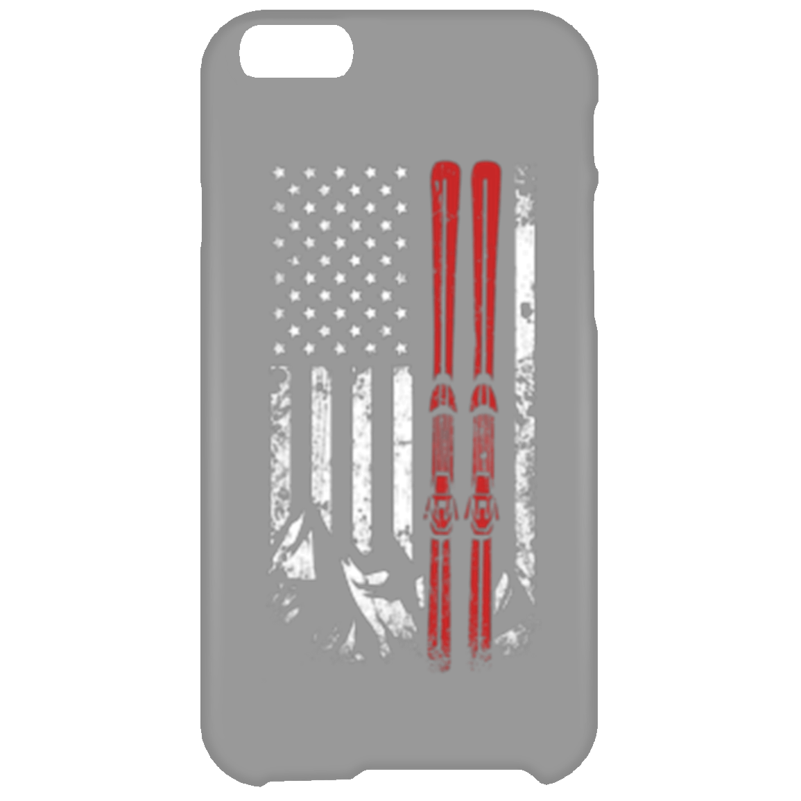 USA Ski Flag Phone Cases - Powderaddicts