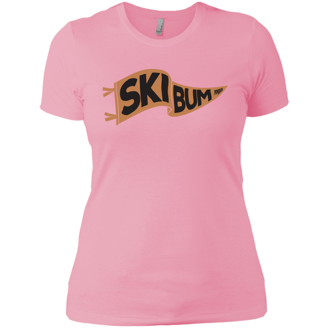 Ski Bum Ladies Tees and V-Neck - Powderaddicts