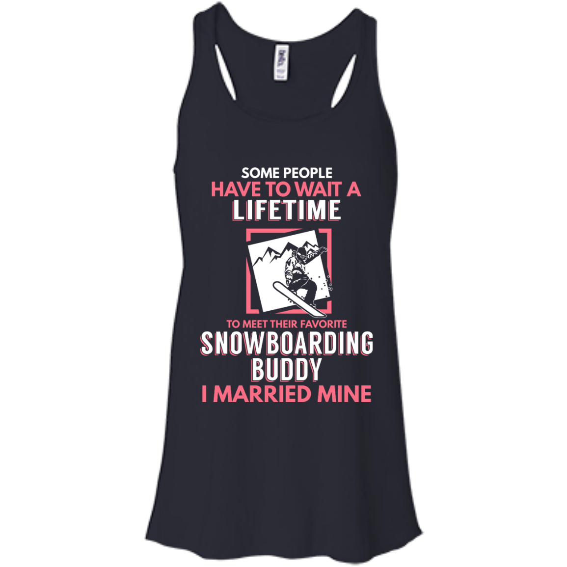 Snowboarding Mom Buddy - I Married Mine Tank Tops - Powderaddicts