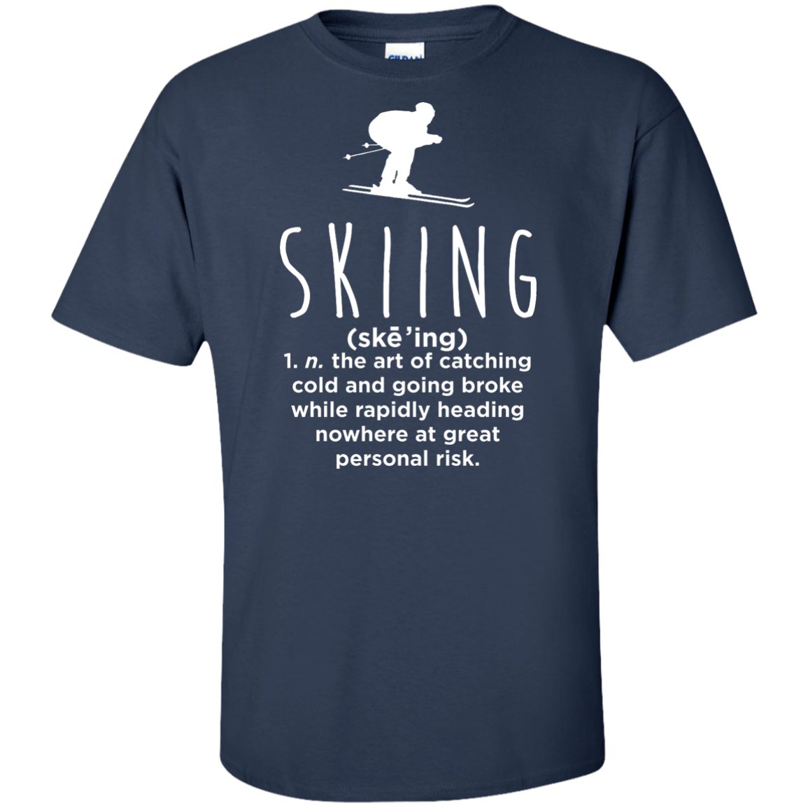 Skiing Definition Tees - Powderaddicts