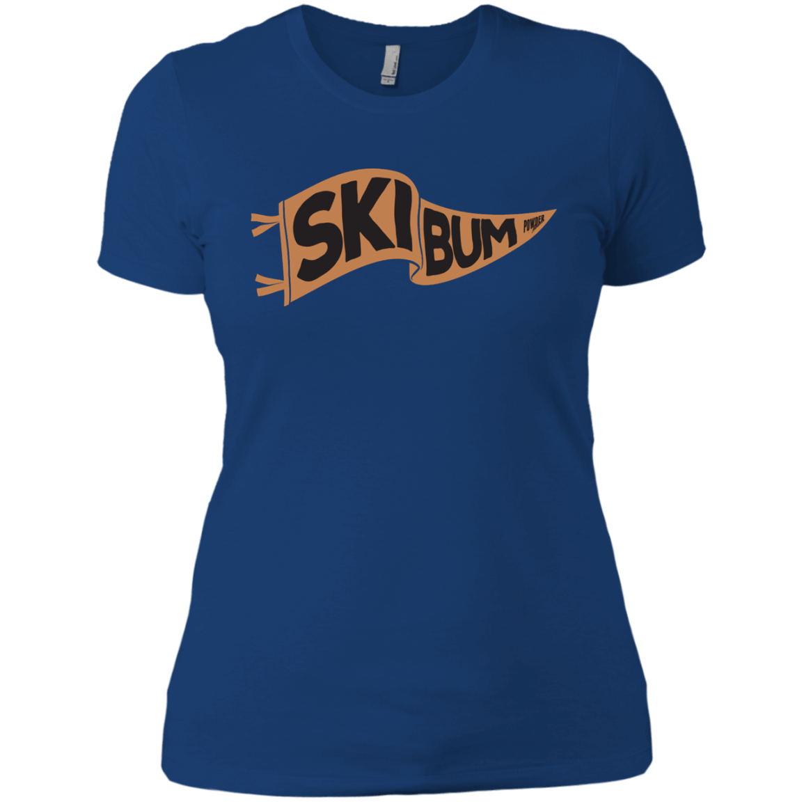 Ski Bum Ladies Tees and V-Neck - Powderaddicts