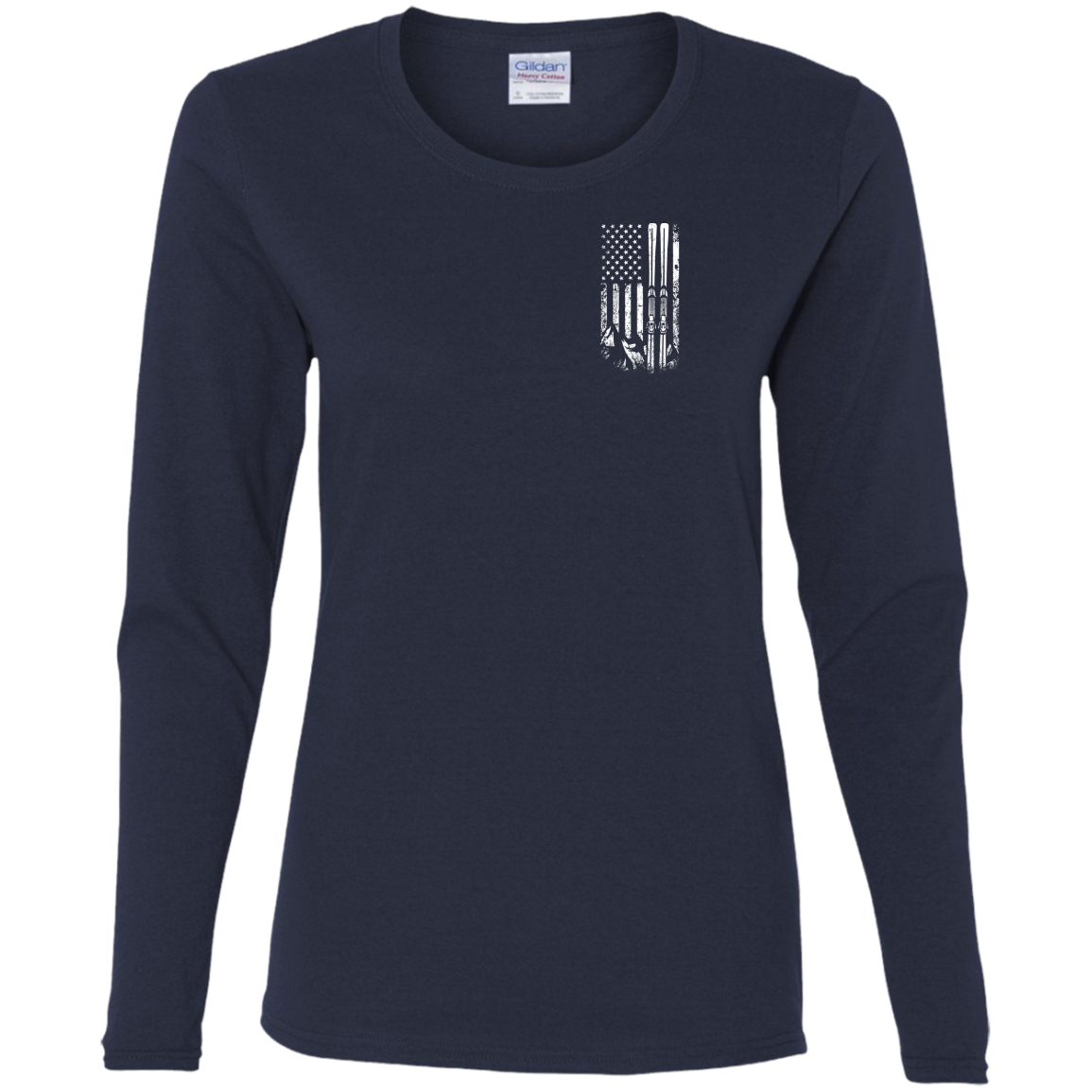 G540L Ladies' Cotton LS T-Shirt - Powderaddicts