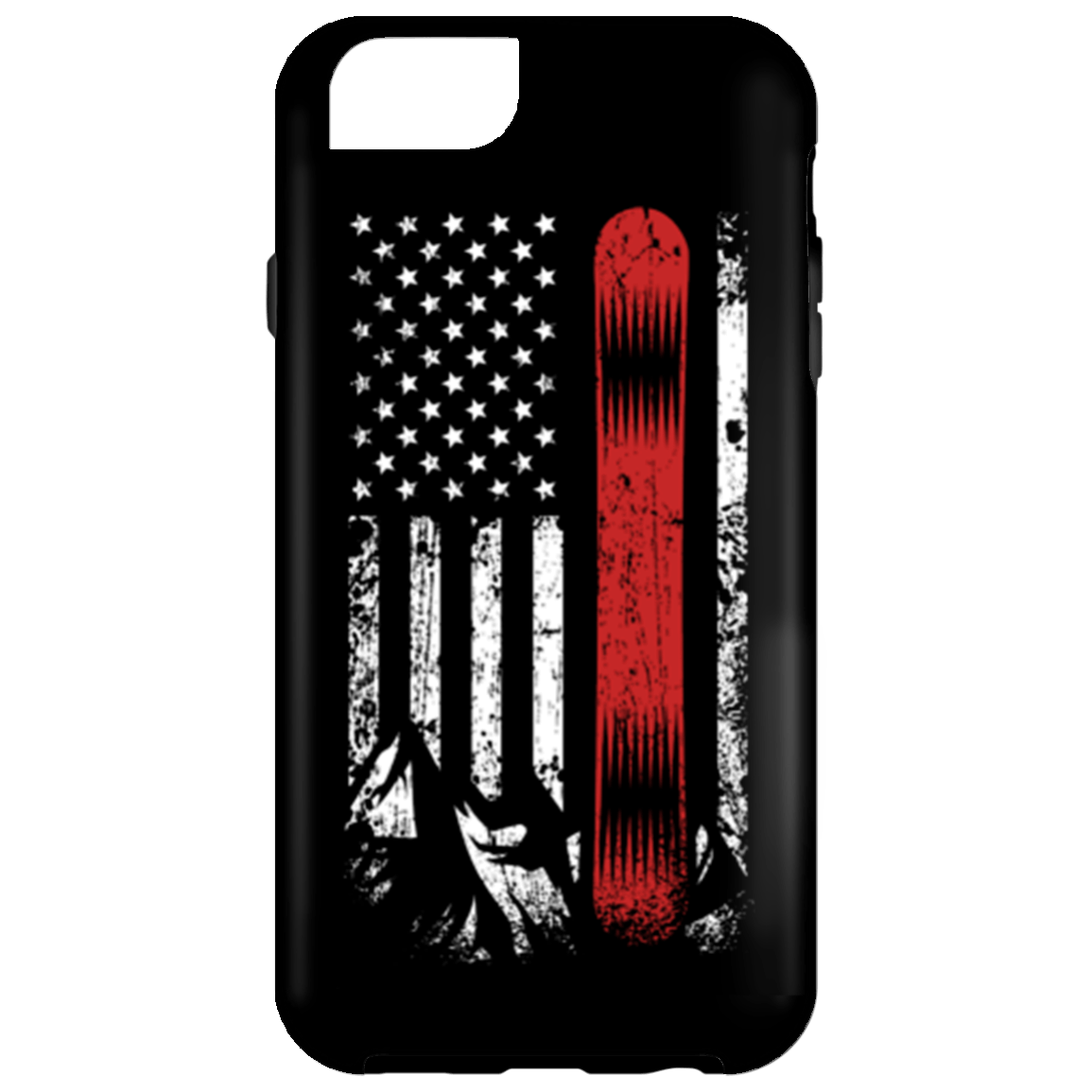 USA Snowboard Flag Phone Cases - Powderaddicts