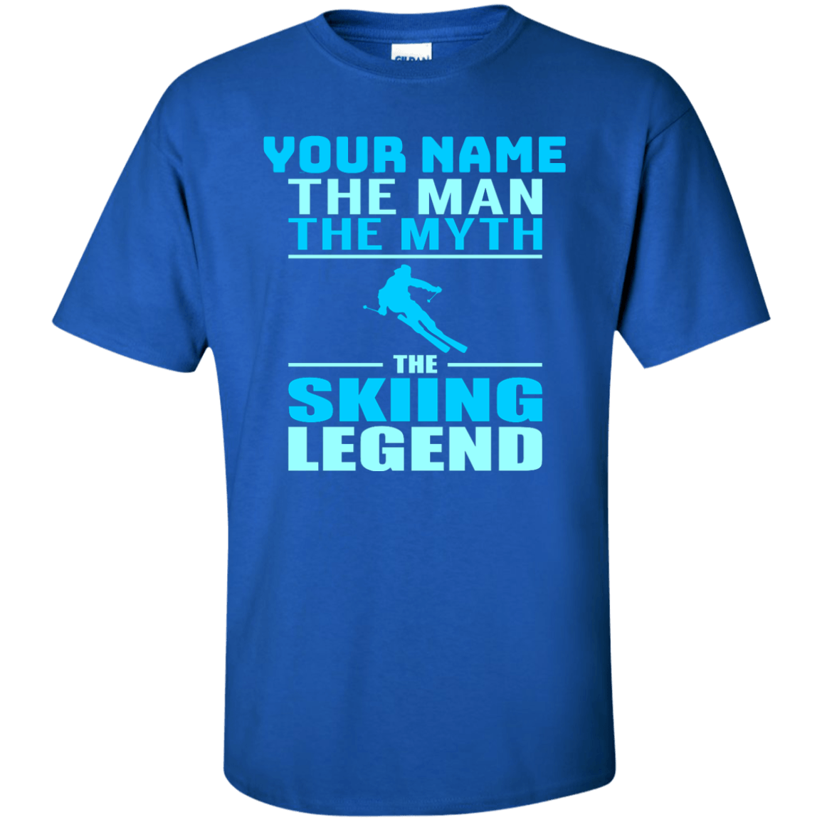 Personalized The Man The Myth The Skiing Legend Tees - Powderaddicts