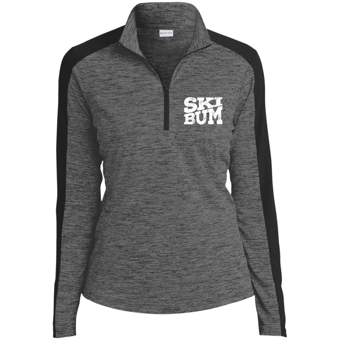Ski Bum Electric Heather Colorblock 1/4-Zip Pullover - Powderaddicts