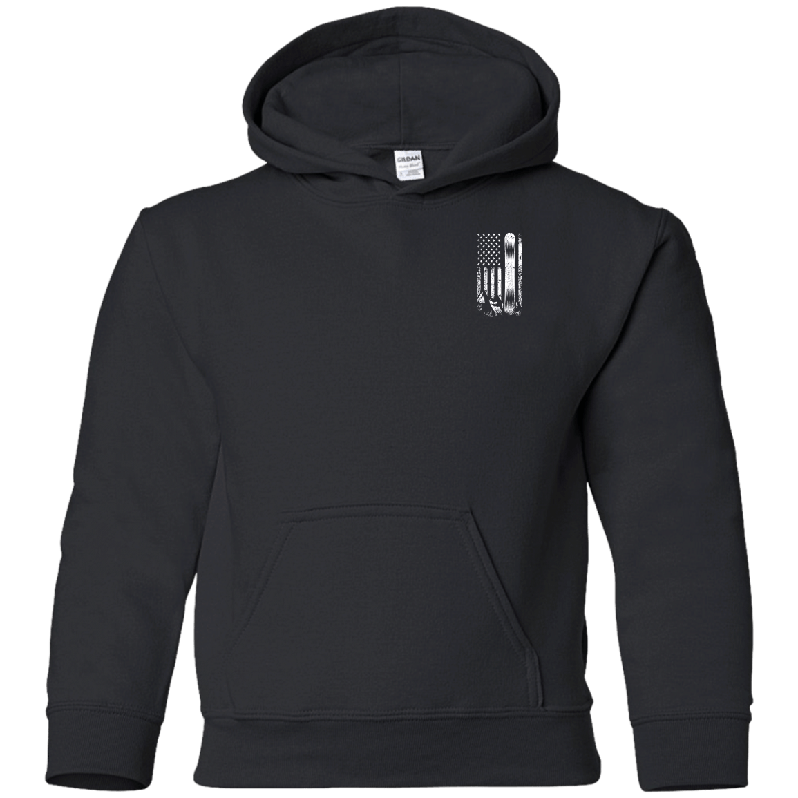 USA Snowboard Flag Youth Hoodies - Powderaddicts